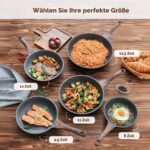 SENSARTE 28 cm Bratpfanne mit Schweizer Granit-Antihaftbeschichtung – Induktion & Gas – Bild 7