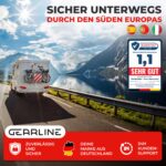 GEARLINE 3-in-1 Warntafel für Italien, Spanien & Portugal – Fahrradträger Warnschild mit Spanngurten – Bild 7