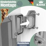 KIDIZ® Treppenschutzgitter ausziehbar bis 180 cm – Sicherheitsgitter für Babys & Haustiere – Bild 6