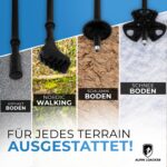 ALPIN LOACKER Wanderstöcke faltbar – Leichte Aluminium Trekkingstöcke mit Korkgriff – Bild 6