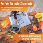 HELDENWERK® Erste-Hilfe-Koffer DIN 13157:2021 mit Wandhalterung – Verbandskasten für Betrieb & Haushalt – Bild 7