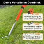 SHADEPLUS Sturmband Markise – Sturmsicherung für Wohnmobil & Vorzelt mit 2 Verbindungsmethoden – Bild 6