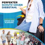 praxxim Reisebauchtasche mit RFID-Schutz – Diebstahlsicher & flach für Damen & Herren – Bild 4