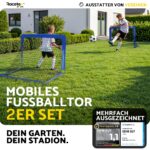Racetex 2er Fussballtor Set für Kinder – Transportable Fussballtore mit Glasfaserstangen – Bild 2