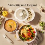 Redchef 16-teiliges Kochgeschirrset mit Antihaft-Keramik & abnehmbaren Griffen – Stapelbar – Bild 3
