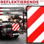 ATHELON 3in1 Warntafel Italien, Spanien & Portugal – Reflektierendes Warnschild mit Spanngurten – Bild 5