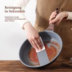 SENSARTE 28 cm Bratpfanne mit Schweizer Granit-Antihaftbeschichtung – Induktion & Gas – Bild 6