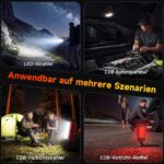 Daphomeu LED Werkstattlampe 2er Set – 1000 Lumen COB Inspektionsleuchte mit Magnetfuss – Bild 7