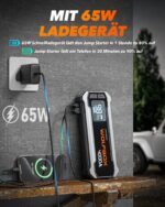 WOLFBOX 4000A Starthilfe Powerbank 88.8Wh – Autobatterie Booster mit USB-C Schnellladung für PKW, SUV, LKW – Bild 3
