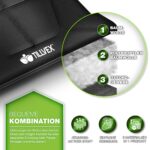 tillvex® Campingbett klappbar bis 280 kg – Feldbett mit Kopfpolster & Tragetasche – Bild 2