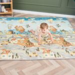 Krabbelmatte Baby 150x180cm faltbar – XPE-Schaumstoff rutschfest & schadstoffrei