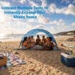 Flycoop Strandmuschel mit UPF 50+ – Beach Canopy 230×150×135 cm für 3–4 Personen – Bild 8