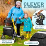 KESSER Aluminium-Rollator faltbar – leicht, höhenverstellbar & sicher für Senioren – Bild 3