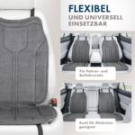 WALSER Nubo Premium Sitzauflage Anthrazit – Alcantara-Look Autositzschoner für PKW – Bild 3