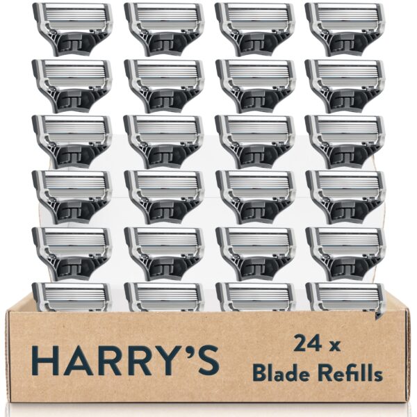 Harry's Rasierklingen 24er Set – 5-Klingen System mit Präzisionstrimmer für Herren
