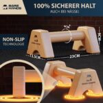 Bare Hands Liegestützgriffe 2er Set – Holz Parallettes für Calisthenics & Handstand – Bild 2