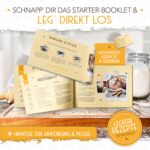KRUSTENZAUBER 26cm Gusseisen Brottopf mit Gärkorb – Komplettes Brotbackset – Bild 7
