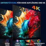 coolid Mini Beamer 4K – Tragbarer Projektor mit WiFi 6, Bluetooth 5.4 & 1400 Lumen – Bild 4