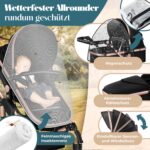 KESSER Loops 4 in 1 Kombikinderwagen – Komplettset von Geburt bis Kleinkindalter – Bild 6