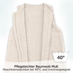 LaLoona Sommerschlafsack Mull ärmelslos – 0.5 TOG Babyschlafsack aus Bio-Baumwolle – Bild 6
