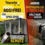 Racetex Fussballtor für Garten – Anti-Rost Metalltor mit Polsterung & Erdanker – Bild 3