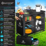 KESSER Campingküche Typ F6 mit Aluminiumgestell – Mobile Outdoor-Küche mit Tragetasche – Bild 3