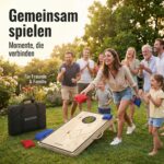 Briliantwerk® Cornhole Spiel – 11-teiliges Echtholz Wurfspiel mit Tragetasche für Garten & Outdoor – Bild 3