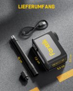 Fanttik X10 Ace Mini Akku Fahrradpumpe – Elektrische Luftpumpe mit Manometer für Rennrad & E-Bike – Bild 9