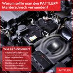 PATTLER® Marderschreck Auto mit Blitzlicht – 2er Set Marderabwehr für Auto, Garten & Dachboden – Bild 5