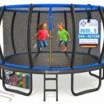 KESSER Gartentrampolin Ø 244–427 cm mit Sicherheitsnetz – GS-zertifiziert für Kinder & Erwachsene