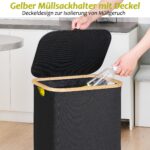 efluky Gelber Sack Ständer 100L – Mülleimer mit Deckel & Rückentür für Küche – Bild 5
