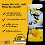 AEROBEE Energy Liquid Gel Honey & Salt 10x26g – Natürliches Ausdauer-Gel für Laufen & Radsport – Bild 3