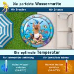 NouBaby® Wassermatte Baby XXL – BPA-frei Spielmatte für Bauchzeit ab 3 Monaten – Bild 6