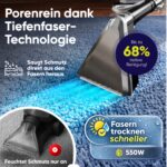 Burgfels PRO14WS Nasssauger 550W – Profi-Polsterreiniger & Teppichreiniger Gerät – Bild 2