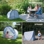 Babymoov Strandmuschel Blue Waves mit LSF 50+ UV-Schutz – Pop-Up-Sonnenschutzzelt für Babys – Bild 7