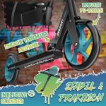 RE:SPORT Cityroller höhenverstellbar & klappbar bis 100 kg – Tretroller mit Klingel für Kinder & Erwachsene – Bild 5