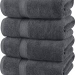 Utopia Towels 4er-Pack Badetücher 69x137 cm – Premium Baumwolle mit hoher Saugfähigkeit