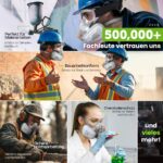AirGearPro M-500 Atemschutzmaske A1P2 – Wiederverwendbarer Atemschutz für Handwerk & Industrie – Bild 4