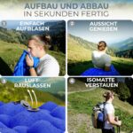 Alpenwert Isomatte Outdoor – Ultraleichte Aufblasbare Schlafmatte für Camping & Trekking – Bild 4