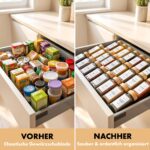 EDELHAUS Gewürzgläser Set 24er mit Bambusdeckel – Komplette Gewürzorganisation für die Küche – Bild 6