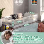 CADANI Timi Bodenbett 90x200 cm – Montessori Kinderbett bis 200 kg, abnehmbar – Bild 3