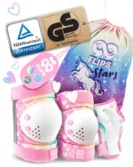 99FLIPS Kinder Schonerset 6-teilig – TÜV Rheinland zertifiziert mit Einhorn Tasche