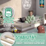 CADANI Timi Bodenbett 90x200 cm – Montessori Kinderbett bis 200 kg, abnehmbar – Bild 5