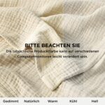 BEDSURE Musselin Decke 150x200 cm – 100% Baumwollgaze, atmungsaktiv & hautfreundlich – Bild 8