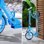 Arebos Cityroller höhenverstellbar mit XXL-Rädern – Klappbarer Tretroller bis 100 kg – Bild 5