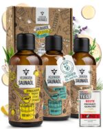 Heldengrün BIO Saunaaufguss Set 3er – Naturreine Duftmischungen für bis zu 60 Aufgüsse