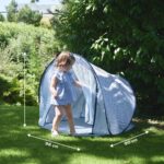 Babymoov Strandmuschel Blue Waves mit LSF 50+ UV-Schutz – Pop-Up-Sonnenschutzzelt für Babys – Bild 3