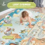 Krabbelmatte Baby 150x180cm faltbar – XPE-Schaumstoff rutschfest & schadstoffrei – Bild 5
