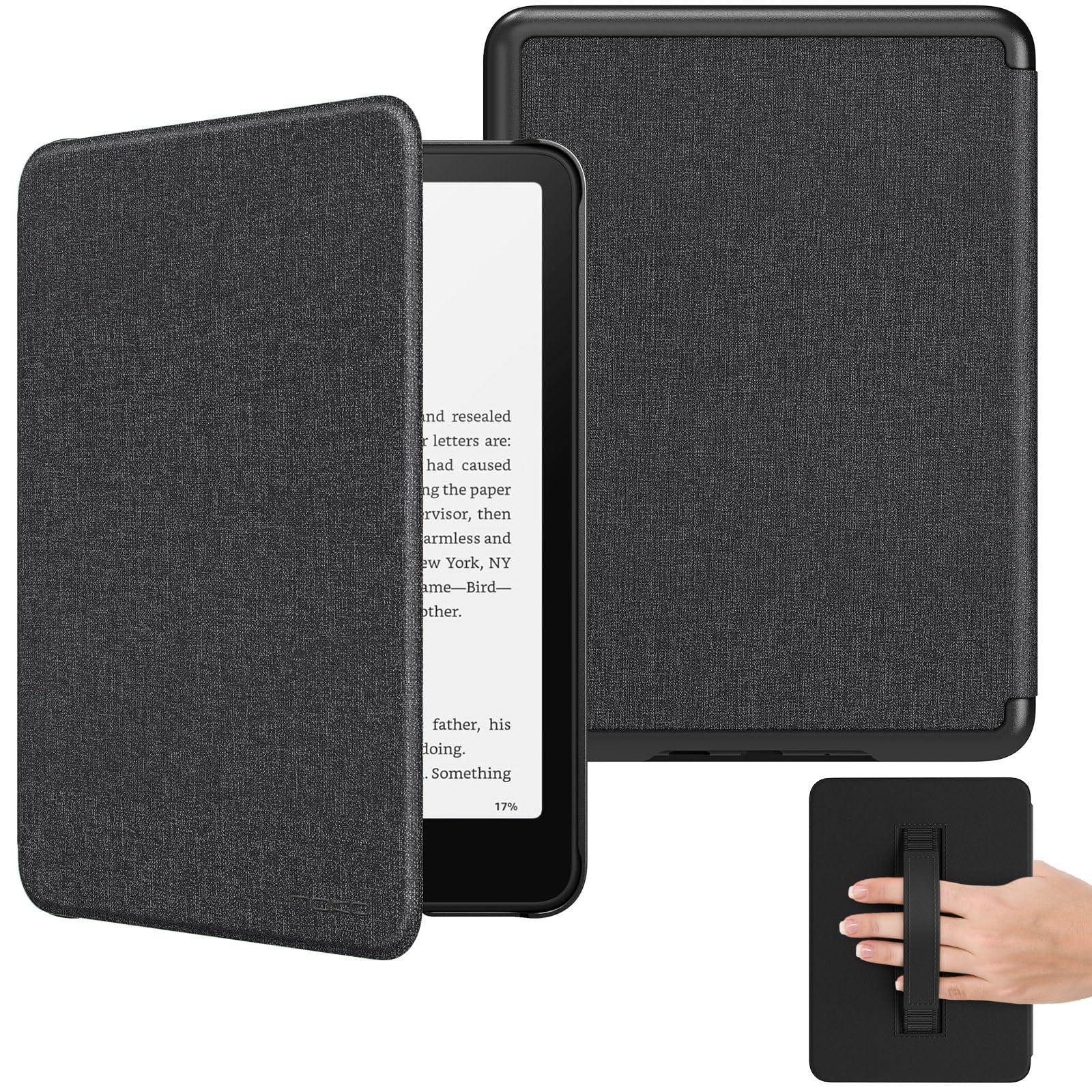 91ZlxX8yv1L._SY1600_.jpg MoKo Kindle Paperwhite 2024 Hülle – Schlanke Schutzhhülle mit Handschlaufe & Auto Wake/Sleep – Bild 1