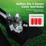 HIGH POINT SPORTS 2er Set Campingstuhl mit Kühlfach & Getränkehalter – bis 120 kg belastbar – Bild 5